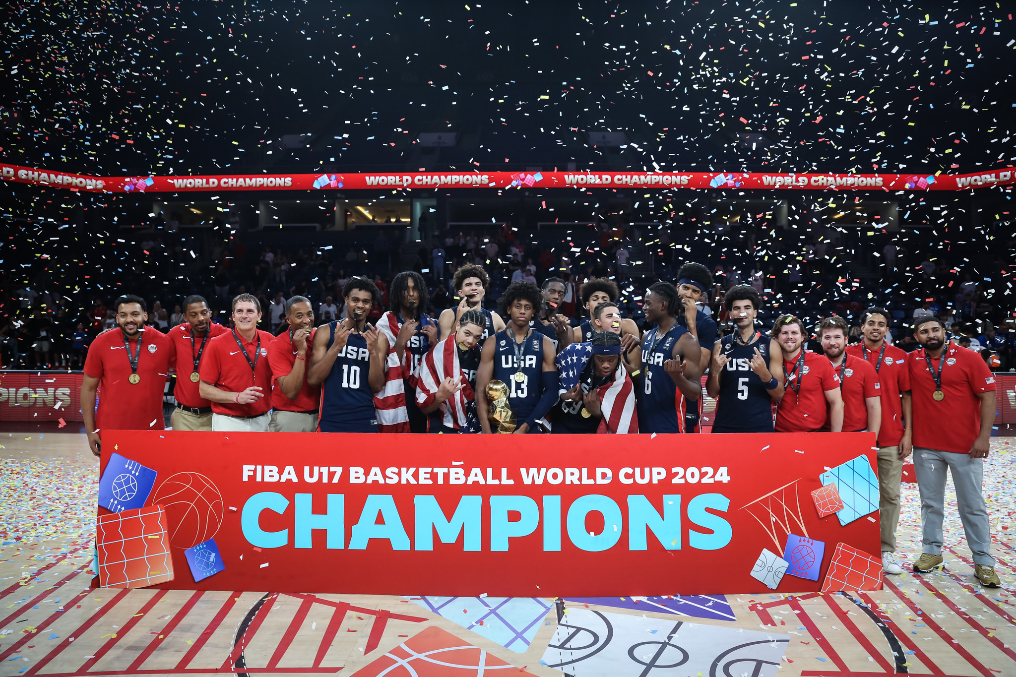 USA crowned FIBA U17 Basketball World Cup 2024 champs after defeating Italy FIBA U17 Basketball World Cup 2024 FIBA Basketball