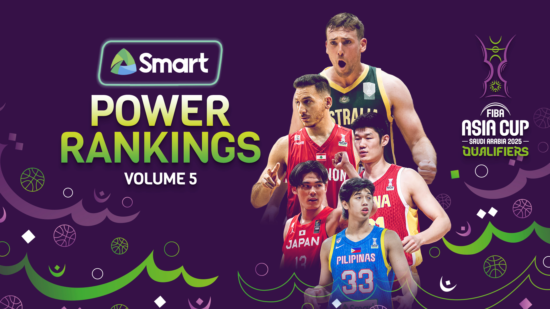 FIBA アジアカップ2025予選 Smart パワーランキング: Volume 6 FIBA アジアカップ2025予選 Smart パワーランキング: Volume 6