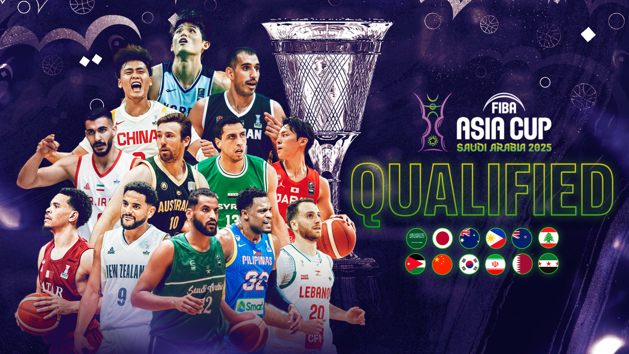 Twelve teams confirmed for FIBA Asia Cup 2025 FIBA Asia Cup 2025