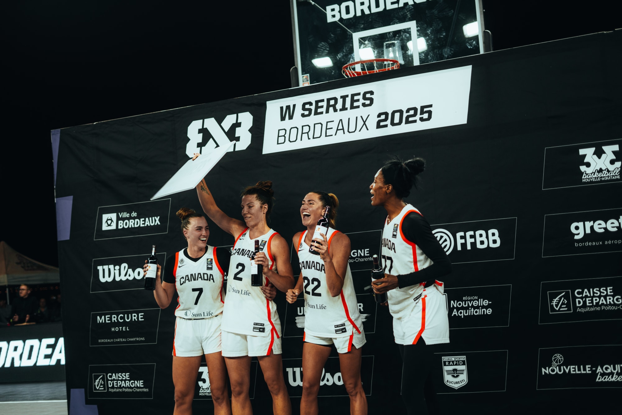 Canada complete back-to-back titles at FIBA 3x3 Women's Series 2025 Bordeaux Stop