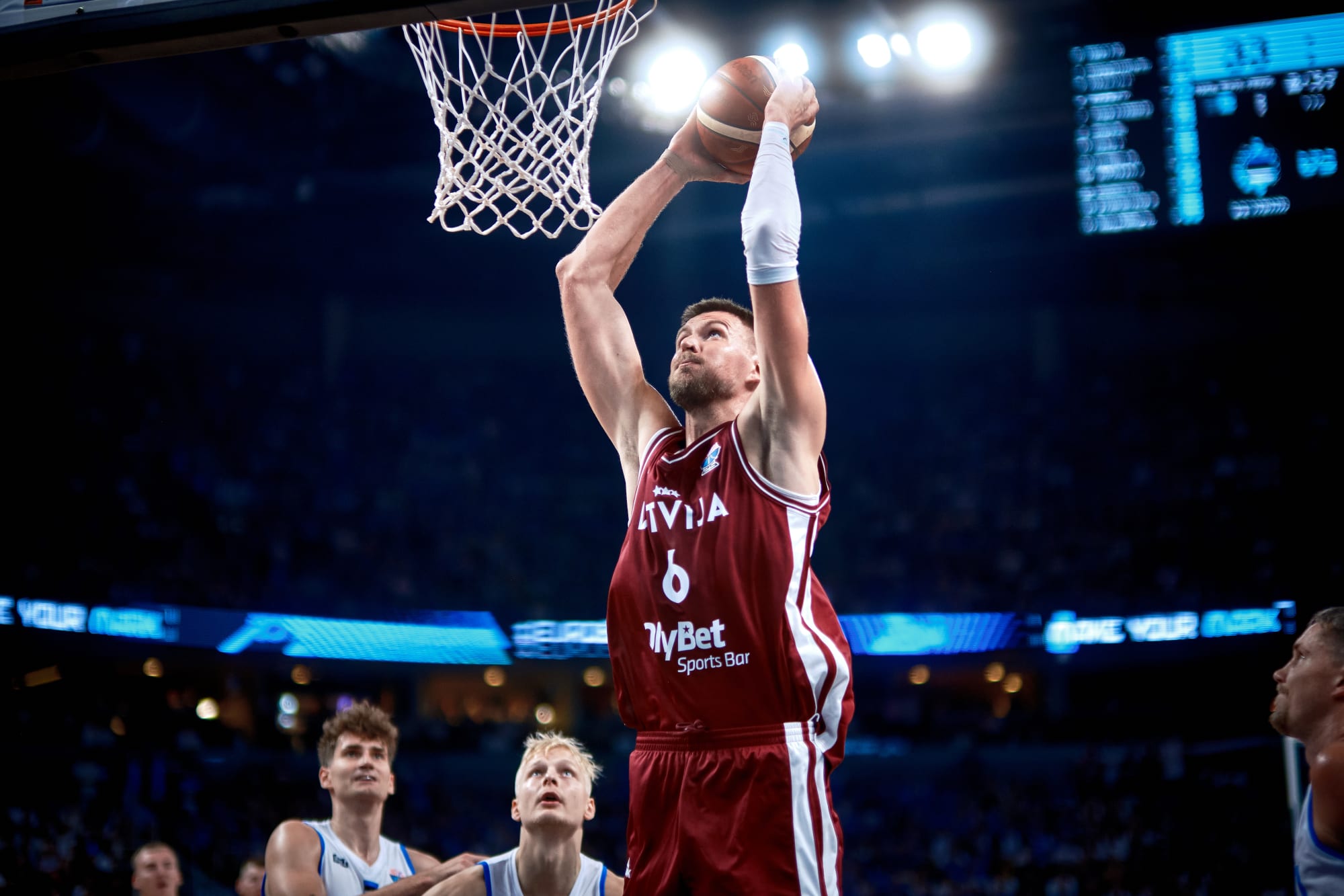 Porzingis saves the day for Latvia in dramatic fashion