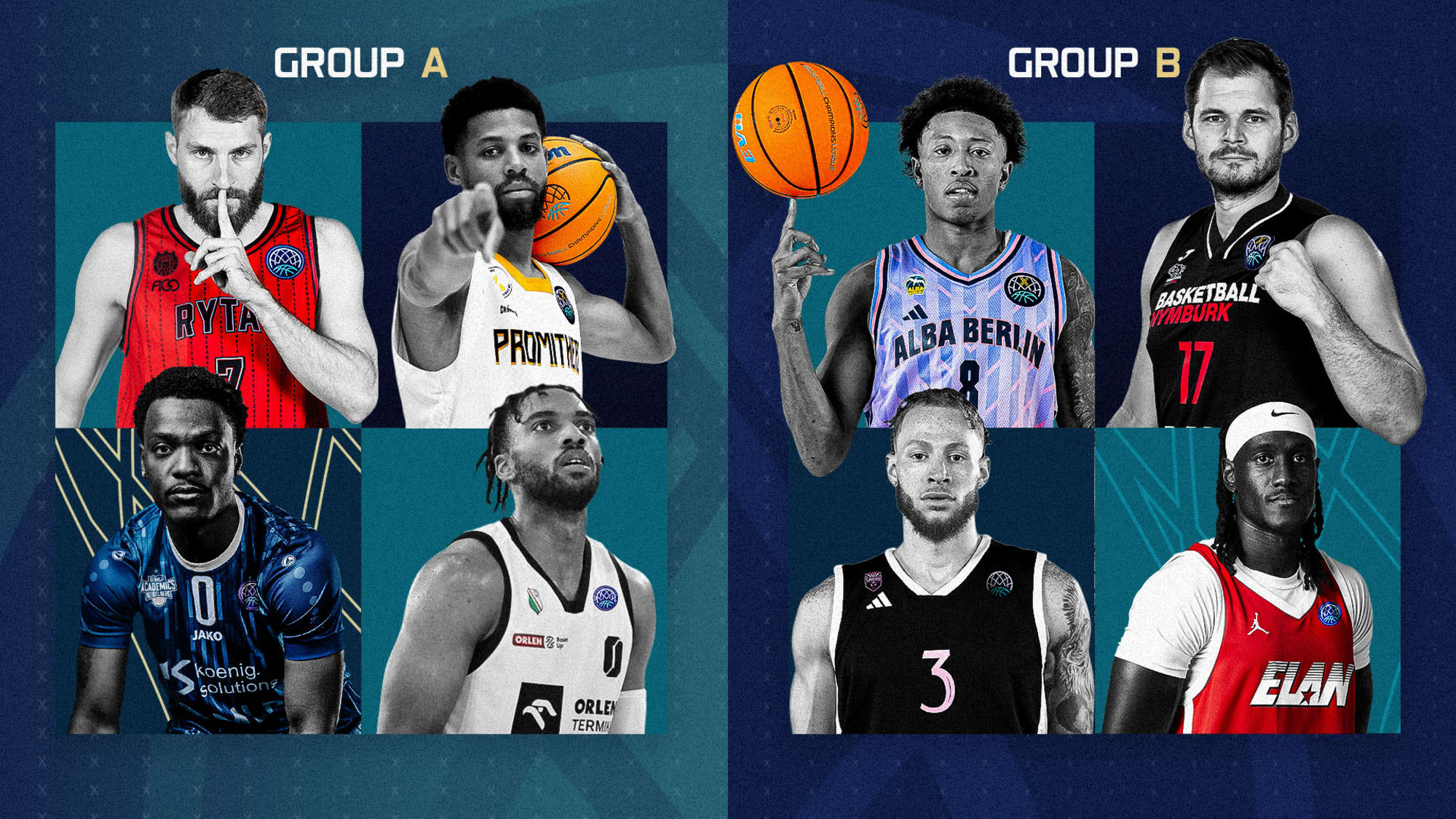 Groups A & B: All eyes on Rytas Vilnius and ALBA BERLIN