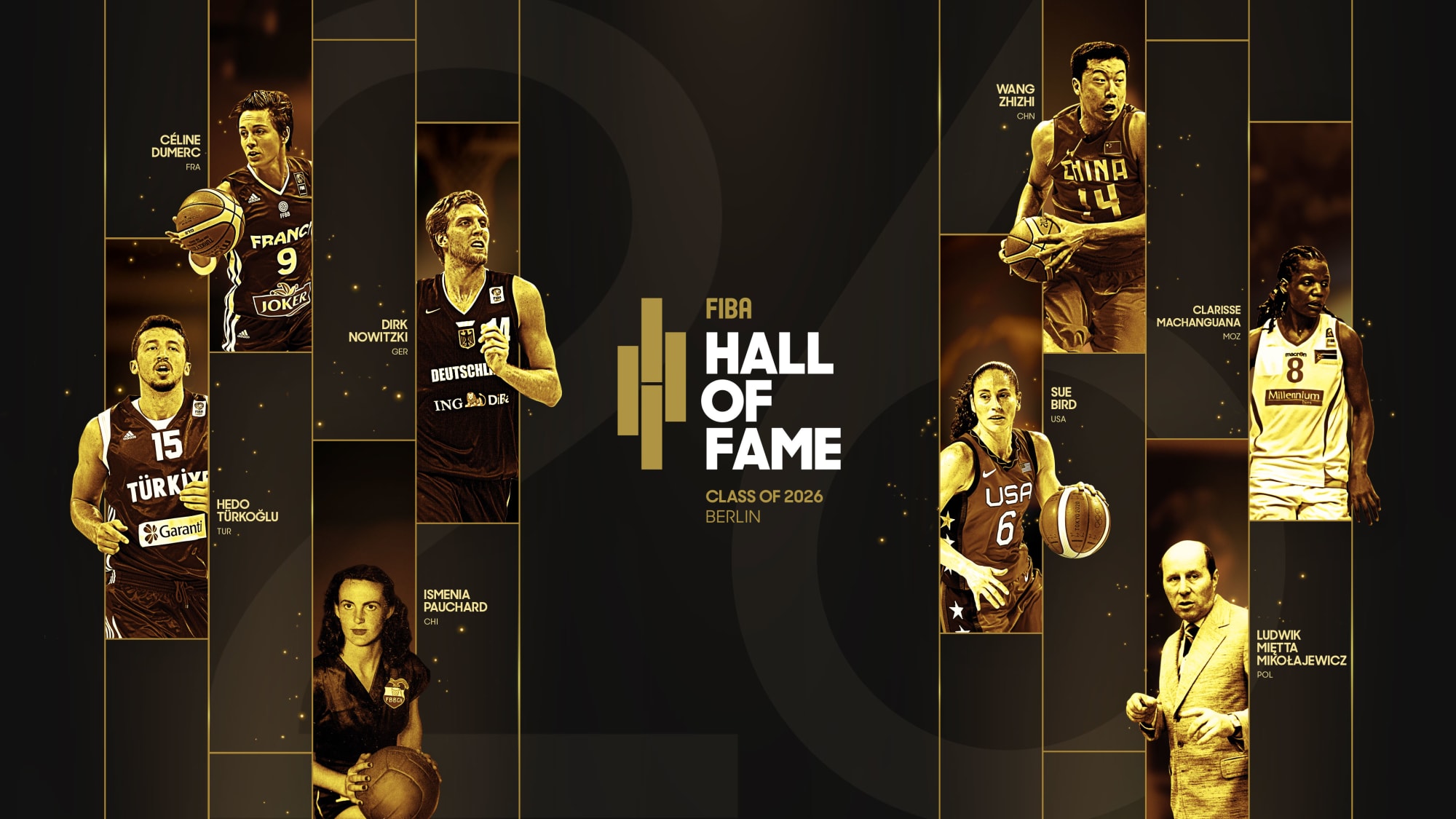 Nowitzki, Bird Lead Parade of Legends into FIBA Hall of Fame