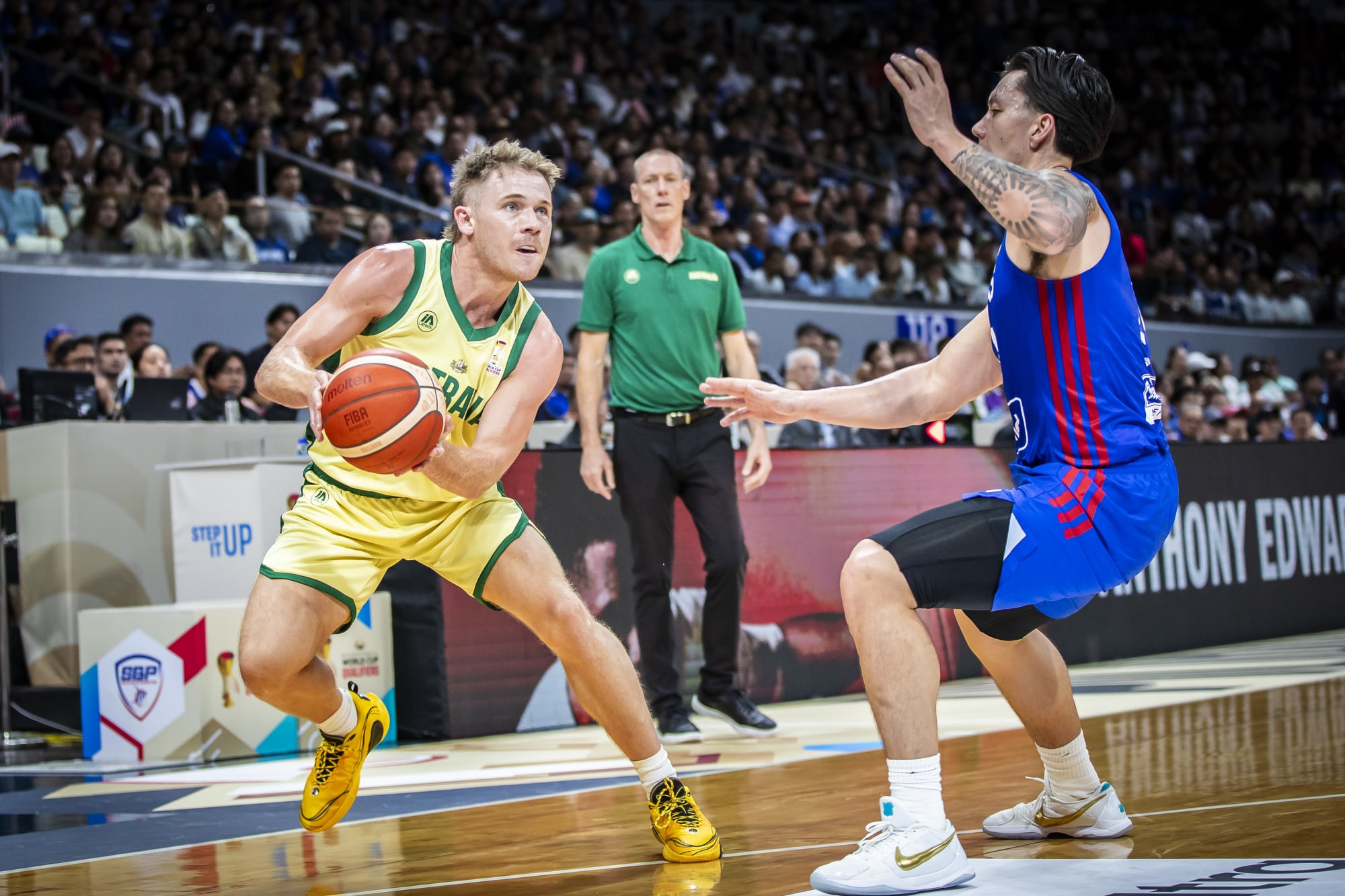 Australia stay perfect, defeat Philippines in return to Manila