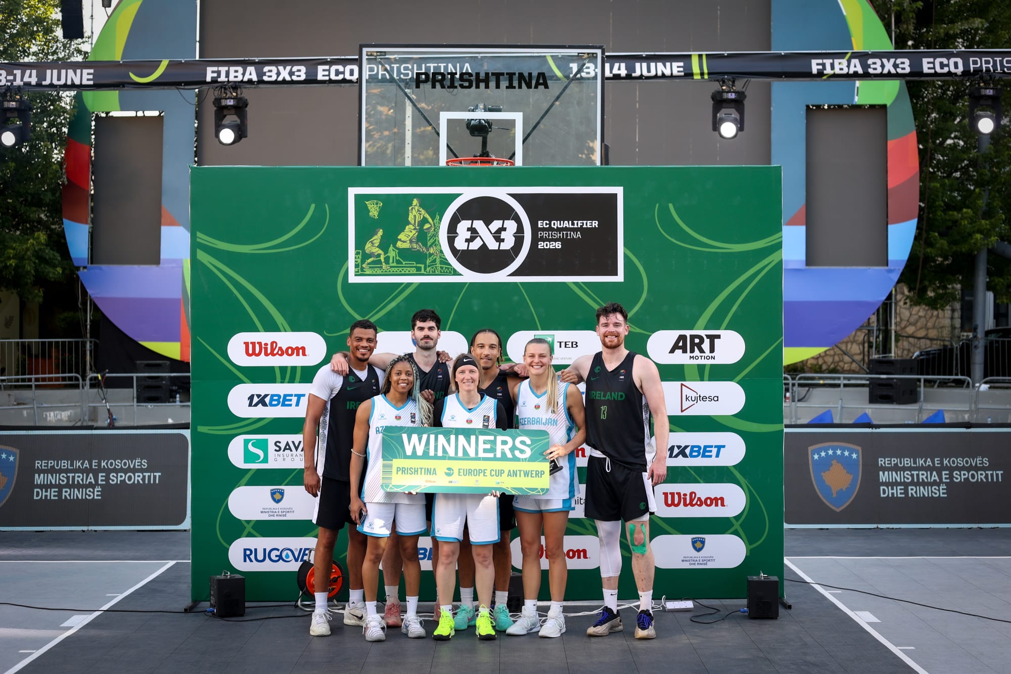 Ireland men and Azerbaijan women secure FIBA 3x3 Europe Cup Crelan 2026 berths in Kosovo
