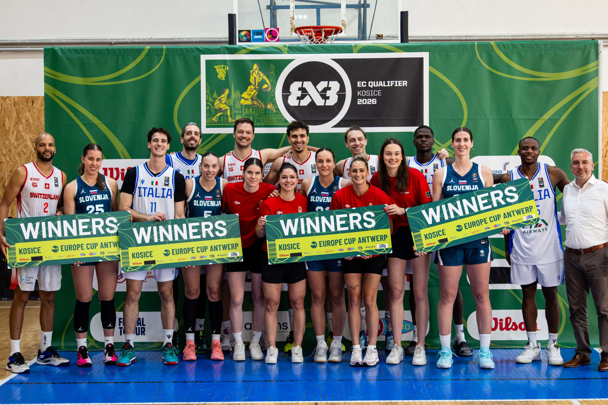 Switzerland and Italy men, Hungary and Slovenia women qualify for FIBA 3x3 Europe Cup Crelan 2026