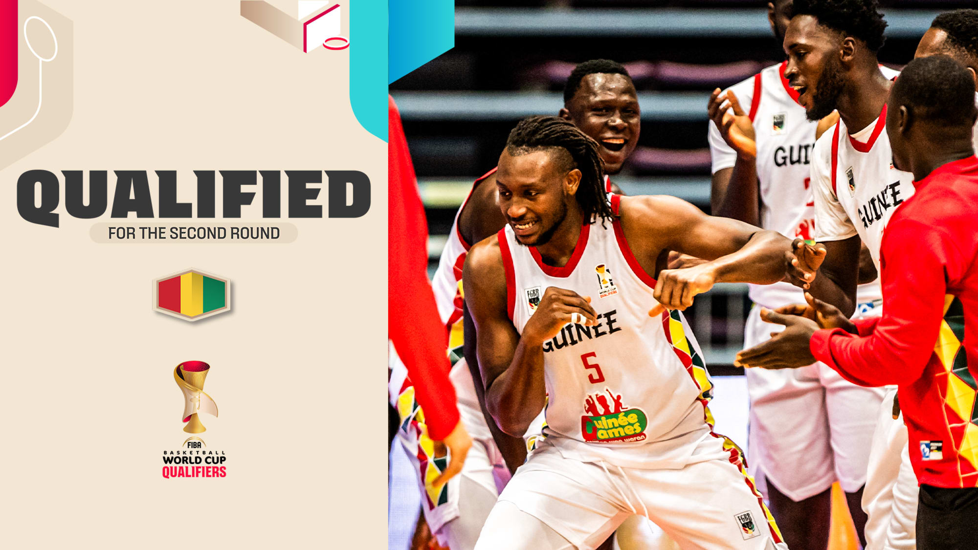 La Guinée prolonge sa série historique et valide son billet pour le deuxième tour | FIBA Basketball