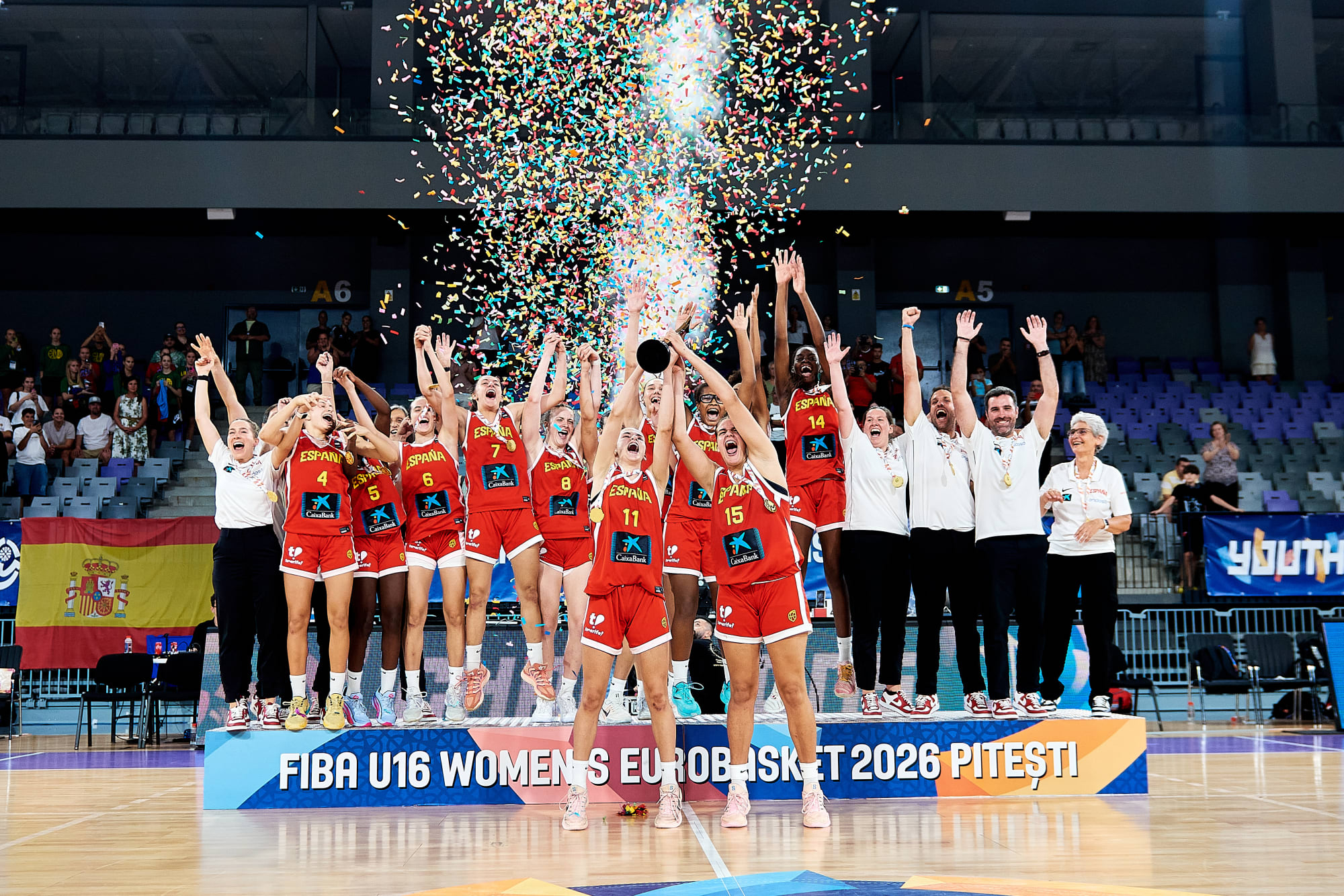 Spain defend FIBA U16 Women's EuroBasket title in Pitesti