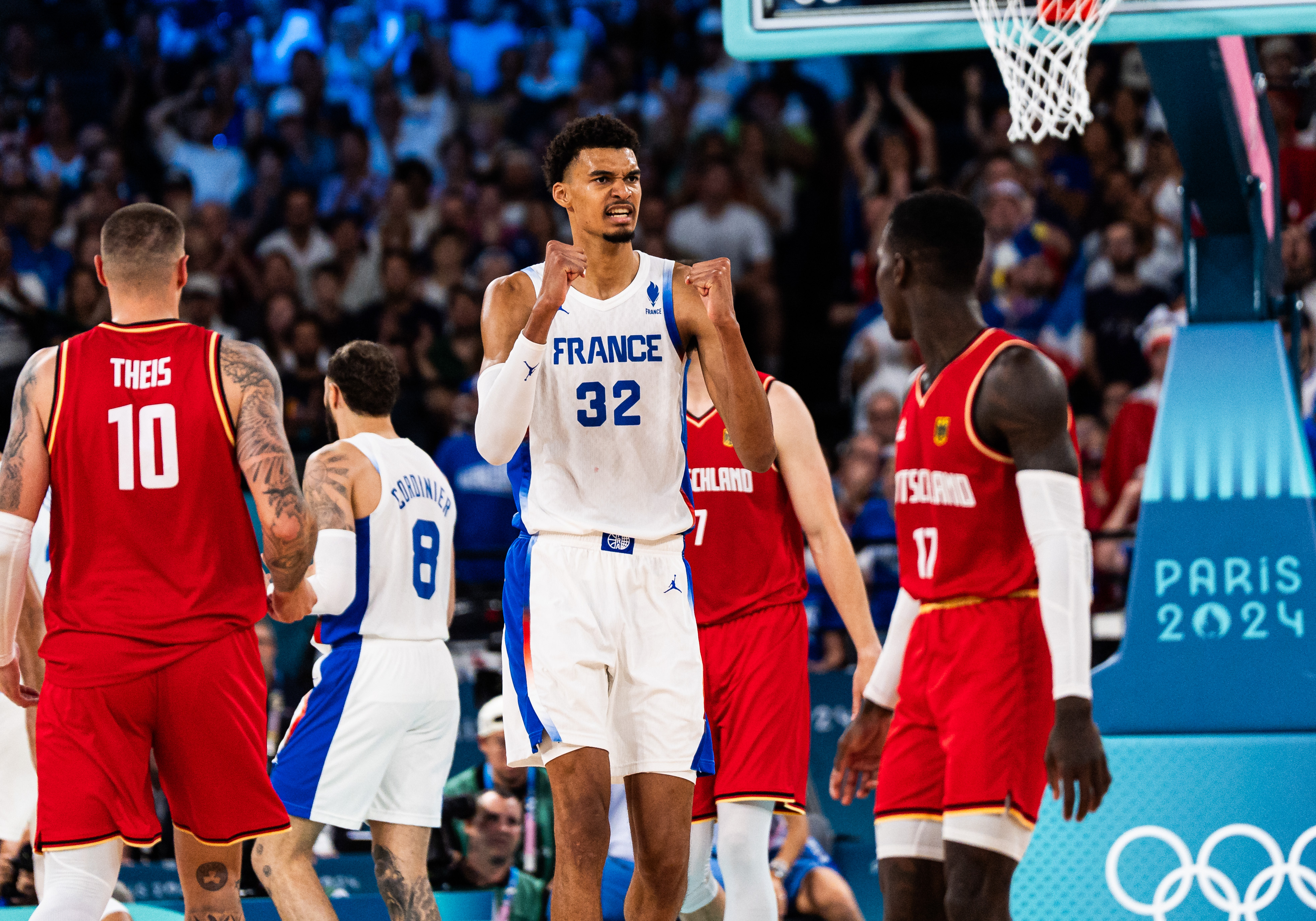 France reach the Final with a dramatic win over Germany - Men's Olympic  Basketball Tournament Paris 2024 | FIBA.basketball