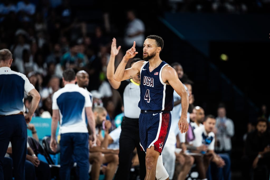 Stephen Curry, Etats-Unis vs. France, JO 2024