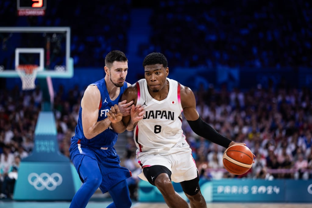 Rui Hachimura, Nando De Colo, Japon vs. France, Jeux Olympiques 2024