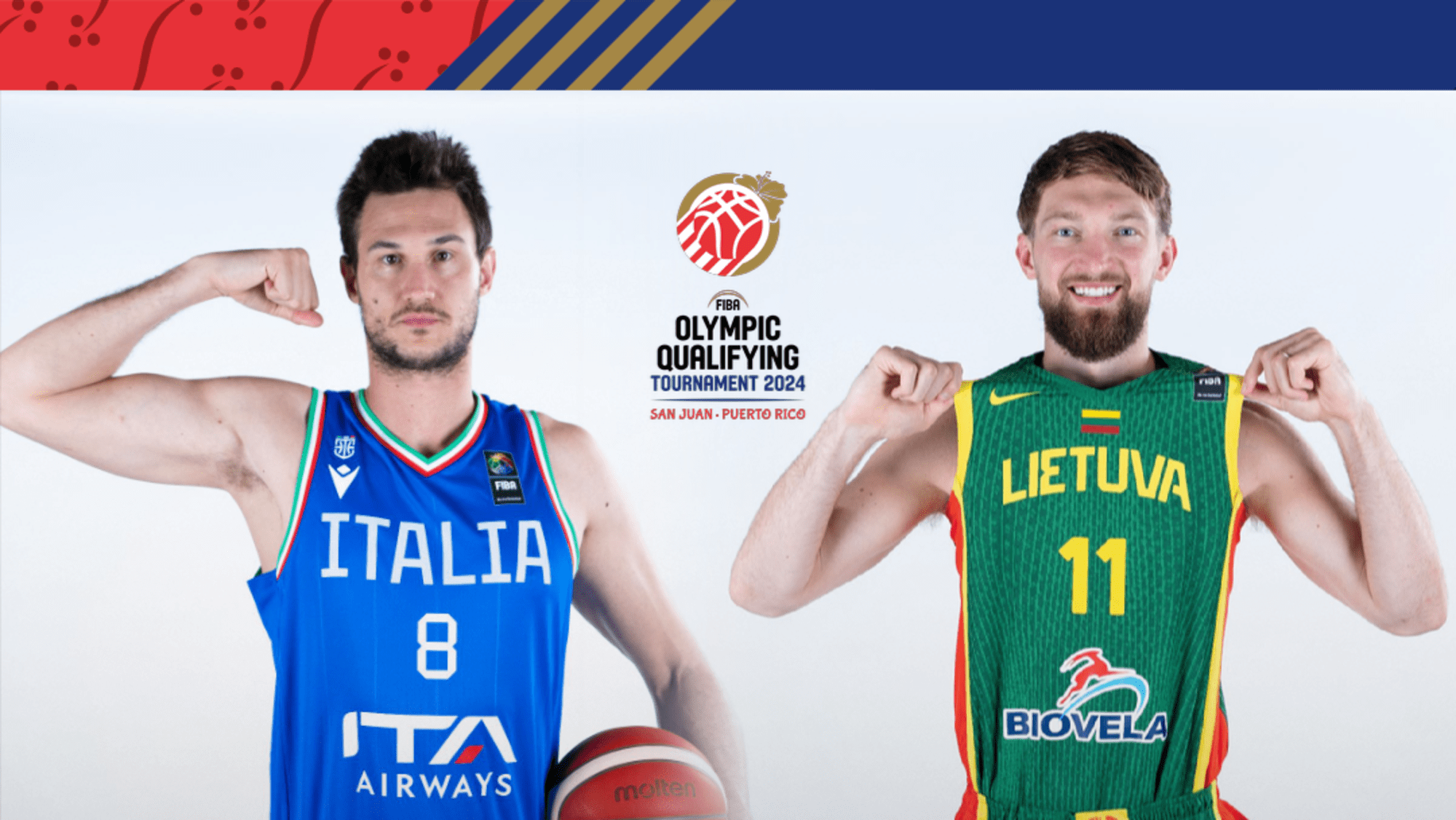 Pusfinalio peržiūra: Lietuva ir Italija ruošiasi titanų susidūrimui – FIBA ​​2024 m. olimpinės atrankos rungtynės, San Chuanas, Puerto Rikas