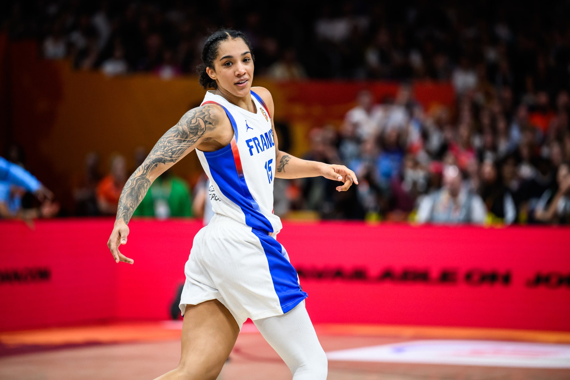 Gabby Williams of France in action at the FIBA Women's World Cup 2026